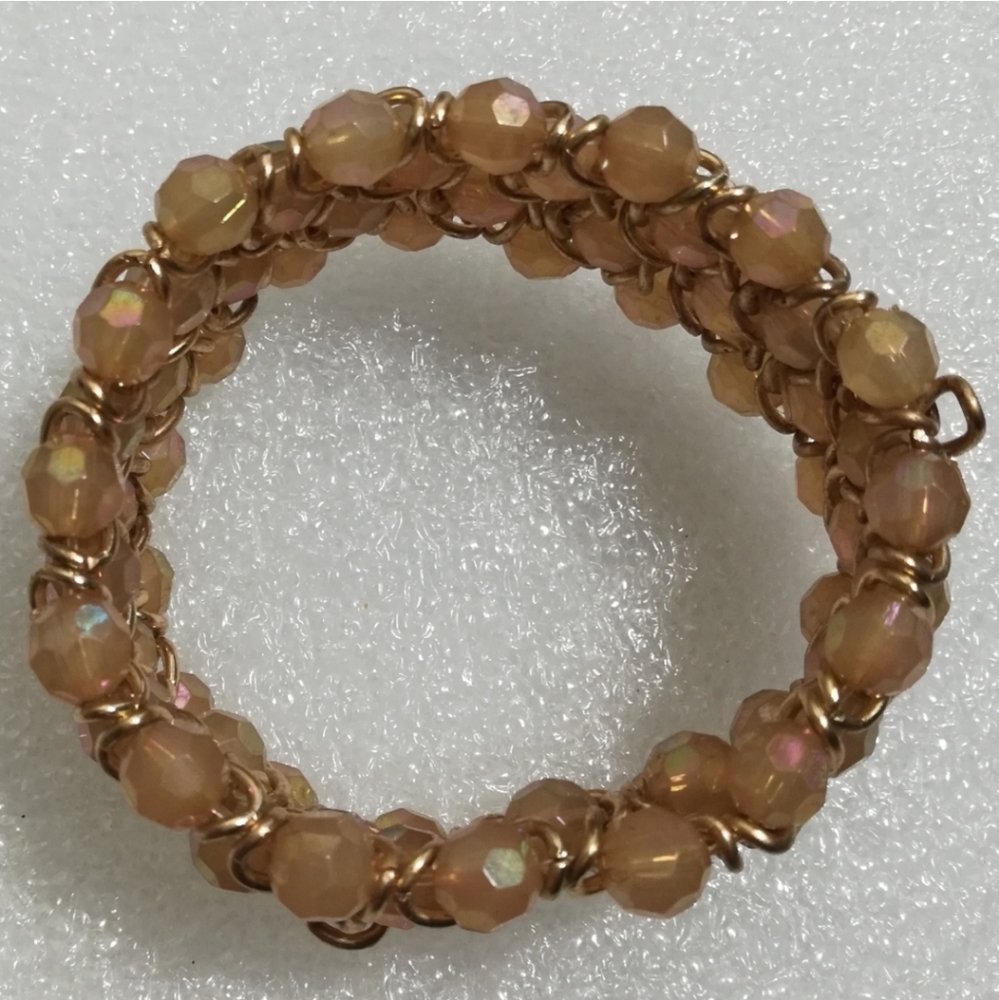 Chain Link & Beads Bangle Bracelet